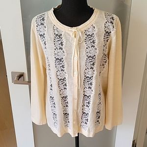 ESCADA Cashmere/Silk/Lace Cardigan-Never worn!